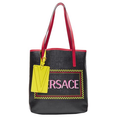 versace collection saffiano leather tote|Versace Collection Saffiano Leather Tote Bag .